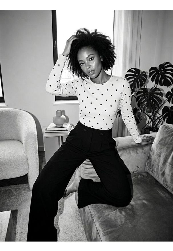 Sinsay - Bawełniane body w kropki - wielobarwny. Materiał: bawełna. Wzór: kropki