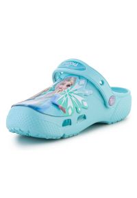 Klapki Crocs Fl Frozen Ii Clog Jr 207465-4O9 niebieskie. Okazja: na spacer. Kolor: niebieski. Sport: turystyka piesza #6