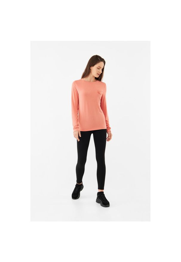 Viking - Longsleeve damski VIKING Escalante Lady Bamboo. Kolor: różowy. Długość rękawa: długi rękaw