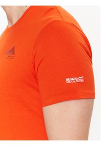 Regatta T-Shirt Breezed III RMT273 Pomarańczowy Regular Fit. Kolor: pomarańczowy. Materiał: bawełna #4
