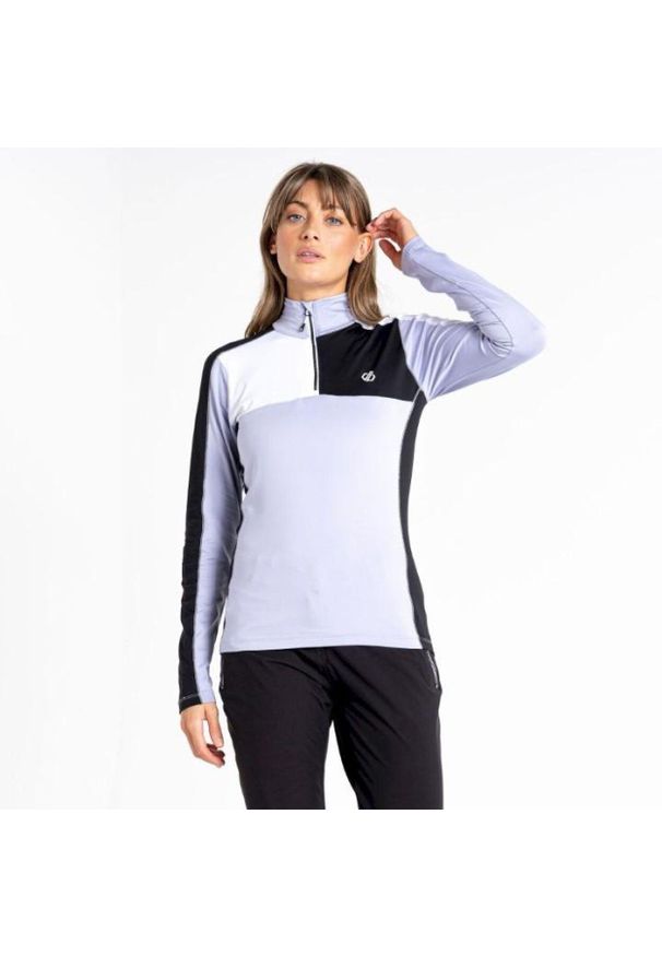 DARE 2B - Bluza turystyczna damska Default II z suwakiem. Okazja: na spacer. Kolor: wielokolorowy. Materiał: poliester, elastan. Styl: sportowy. Sport: turystyka piesza