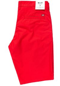 Mustang - SPODENKI MUSTANG Classic Chino Short Flame Scarlet 1009613 7130. Materiał: materiał