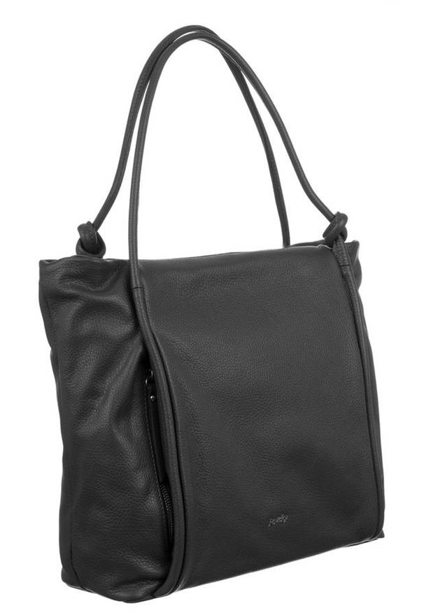 ROVICKY - Shopperka szara Rovicky TWR-150. Kolor: szary. Materiał: skórzane