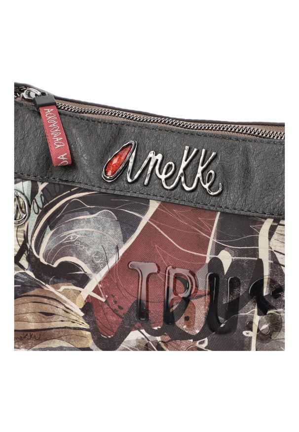 Brązowa Damska Torebka Anekke Premium. Kolor: brązowy. Wzór: nadruk. Materiał: skórzane. Styl: casual