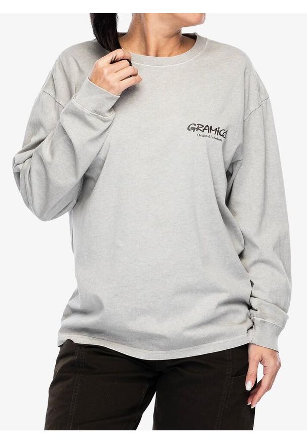 Longsleeve Gramicci Original Freedom LS Tee. Kolor: szary. Długość rękawa: długi rękaw. Sport: turystyka piesza