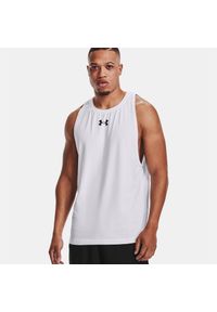 Koszulka koszykarska męska Under Armour Baseline Cotton Tank 100. Kolor: biały