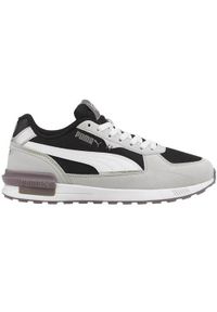 Buty do chodzenia dla dzieci Puma Graviton JR. Zapięcie: sznurówki. Kolor: czarny, wielokolorowy. Materiał: guma, materiał, tkanina, syntetyk. Szerokość cholewki: normalna. Sport: turystyka piesza