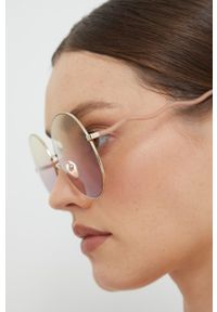 Chloe - Chloé okulary przeciwsłoneczne damskie kolor fioletowy. Kształt: okrągłe. Kolor: fioletowy #3