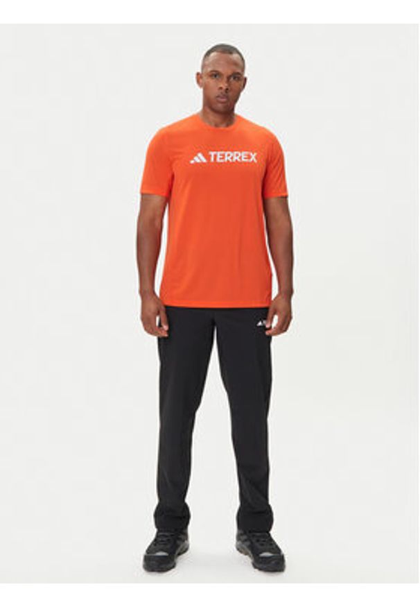 Adidas - adidas T-Shirt Terrex Multi Climacool Logo Tech JI9236 Pomarańczowy Regular Fit. Kolor: pomarańczowy. Materiał: syntetyk. Technologia: ClimaCool (Adidas)