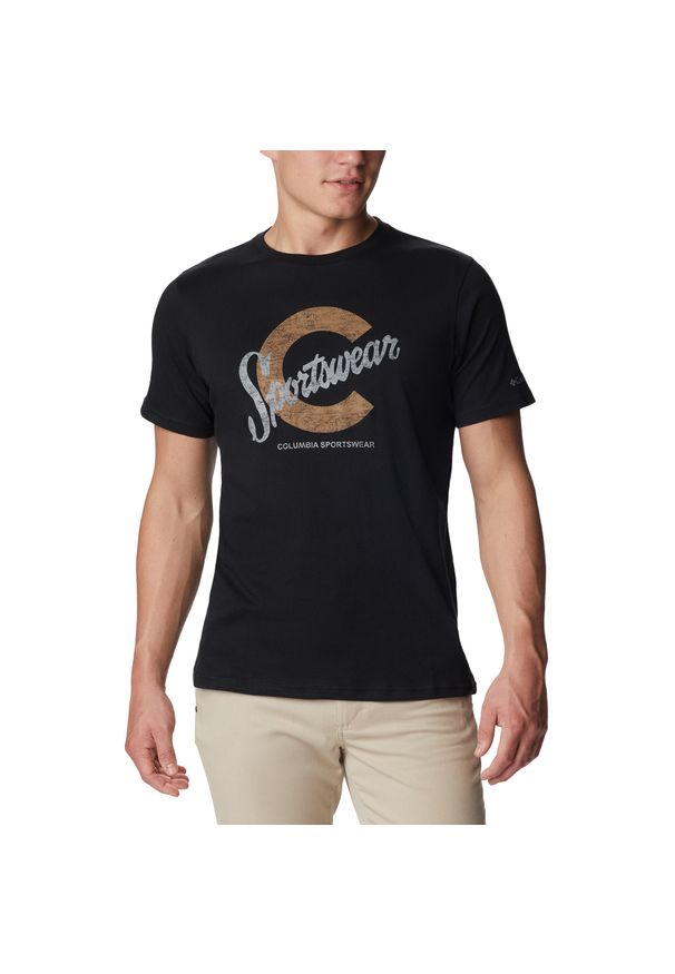 columbia - Koszulka trekkingowa Columbia CSC Seasonal Logo. Kolor: czarny