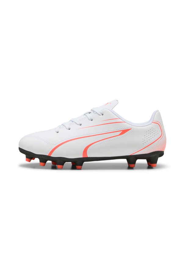 Dziecięce buty piłkarskie Puma Vitoria FG/AG. Kolor: czerwony, biały, wielokolorowy. Sport: piłka nożna