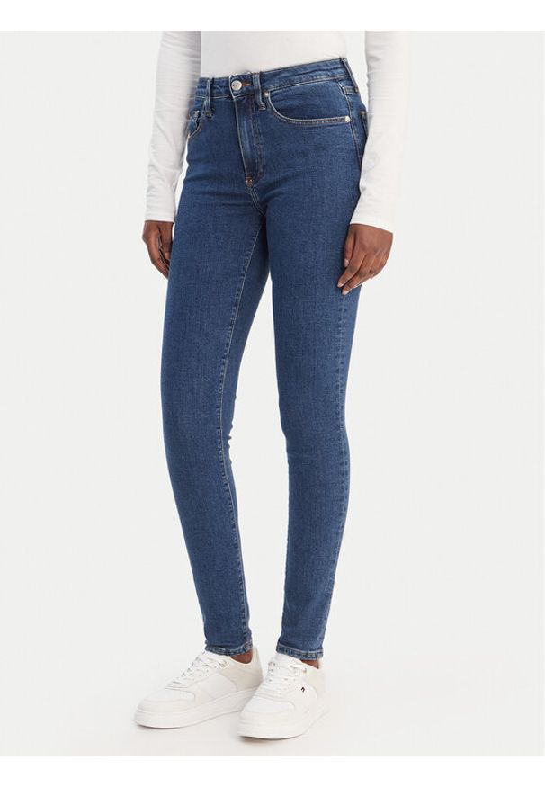 TOMMY HILFIGER - Tommy Hilfiger Jeansy WW0WW47689 Niebieski Skinny Fit. Kolor: niebieski