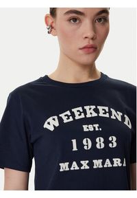 Weekend Max Mara T-Shirt Tenue 2615971051 Granatowy Regular Fit. Kolor: niebieski. Materiał: bawełna #4