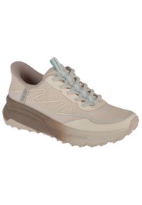 skechers - Buty sportowe Sneakersy damskie, Slip-Ins: Switch Back - Mist. Kolor: beżowy. Sport: turystyka piesza