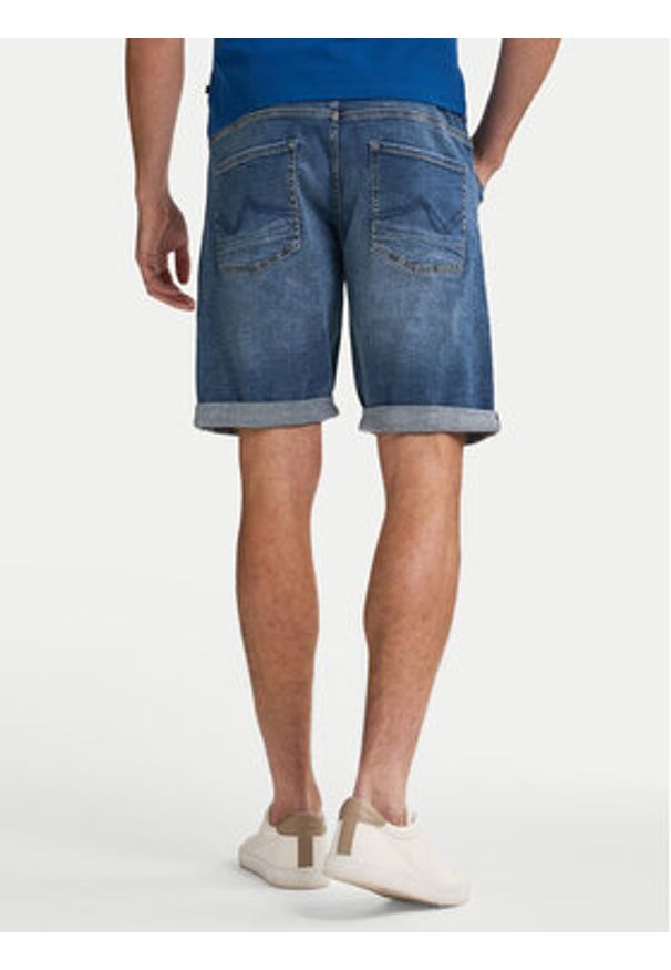 Petrol Industries Szorty jeansowe M-1050-SHO002 Niebieski Regular Fit. Kolor: niebieski. Materiał: bawełna