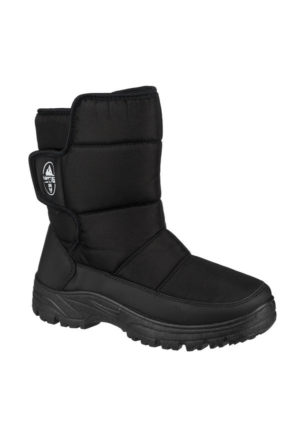 Śniegowce turystyczne męskie wysokie Aulp WHERO ocieplane wodoodporne. Kolor: czarny. Materiał: syntetyk. Szerokość cholewki: normalna. Sezon: zima