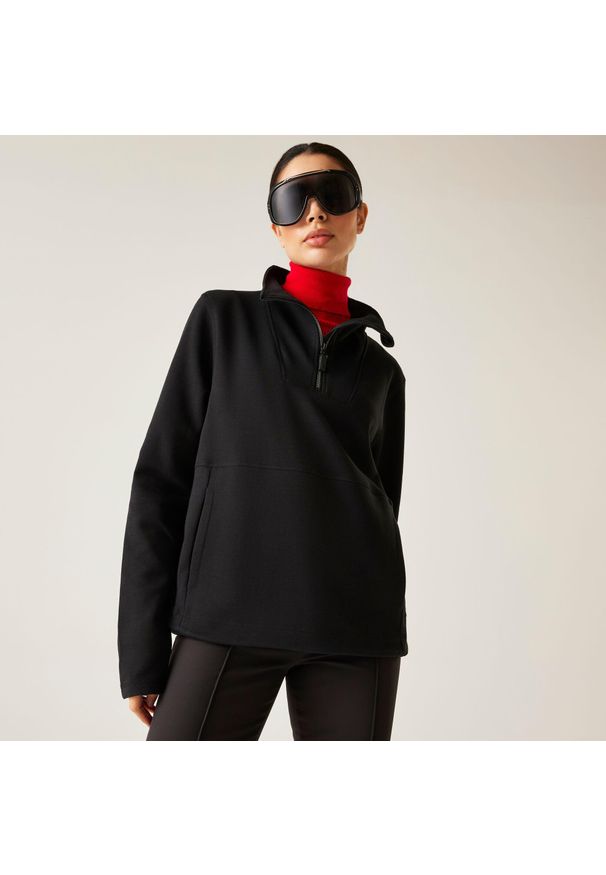 DARE 2B - Damski sweter Wander Relaxed Quarter Zip Polar. Kolor: czarny. Materiał: polar. Sport: turystyka piesza