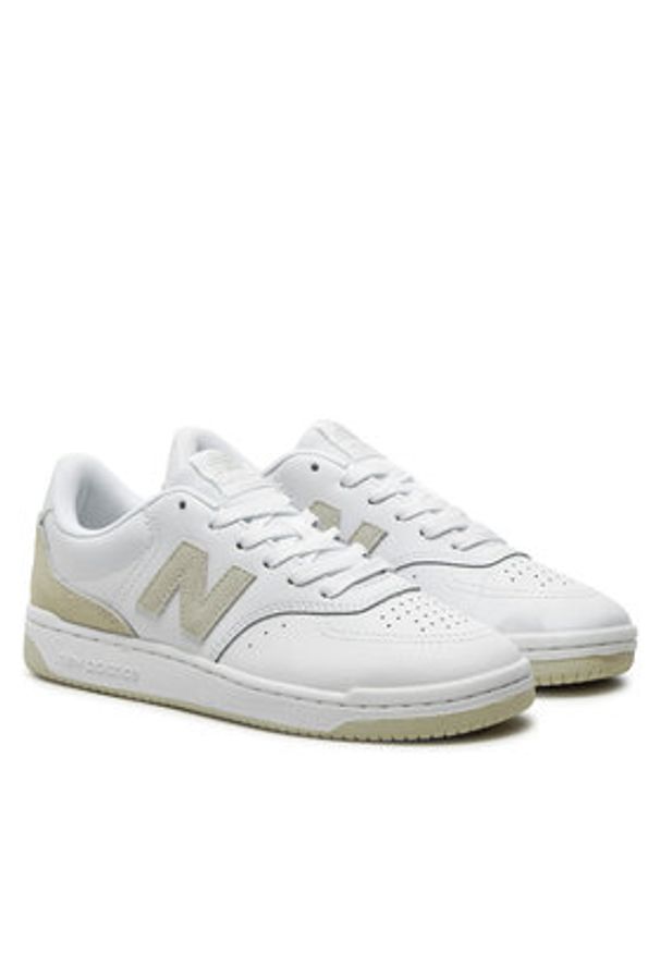 New Balance Sneakersy BB80RTG Biały. Kolor: biały. Materiał: skóra