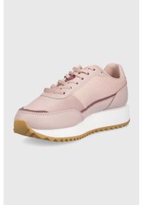 Ellesse sneakersy kolor różowy. Nosek buta: okrągły. Zapięcie: sznurówki. Kolor: różowy. Materiał: guma. Obcas: na platformie #4