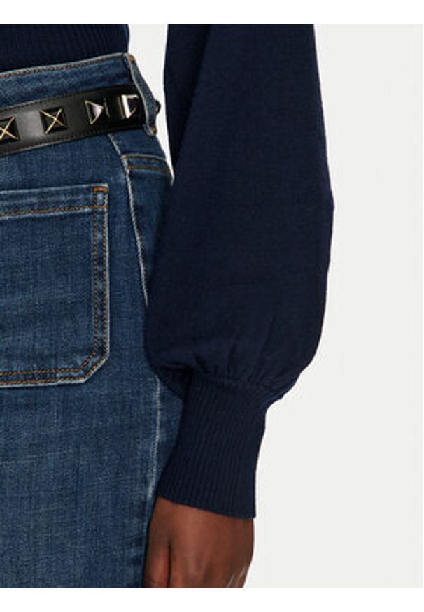 Pinko Sweter Costina 104016 A15S Granatowy Regular Fit. Kolor: niebieski. Materiał: syntetyk