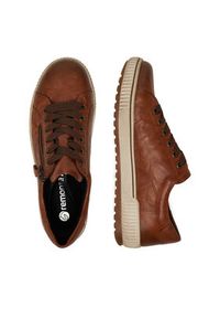 Remonte Sneakersy D0700-22 Brązowy. Kolor: brązowy. Materiał: skóra #5