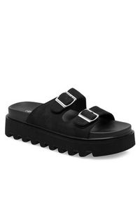 DeeZee Klapki HY86009-19 Czarny. Kolor: czarny. Materiał: syntetyk #4
