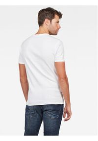 G-Star RAW - G-Star Raw Komplet 2 t-shirtów D07205-124-110 Biały Slim Fit. Kolor: biały. Materiał: bawełna