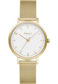 Zegarek OBAKU Zegarek damski Obaku Denmark V248LXGIMG złoty. Kolor: złoty #1