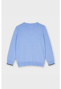 Mayoral - Sweter dziecięcy. Okazja: na co dzień. Kolor: niebieski. Materiał: wełna, bawełna, dzianina, poliamid. Styl: casual #2
