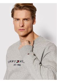 TOMMY HILFIGER - Tommy Hilfiger Bluza Logo MW0MW11596 Szary Regular Fit. Kolor: szary. Materiał: syntetyk #3