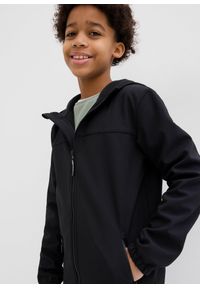 bonprix - Hydrofobowa kurtka softshellowa z kapturem. Typ kołnierza: kaptur. Kolor: czarny. Materiał: softshell #2