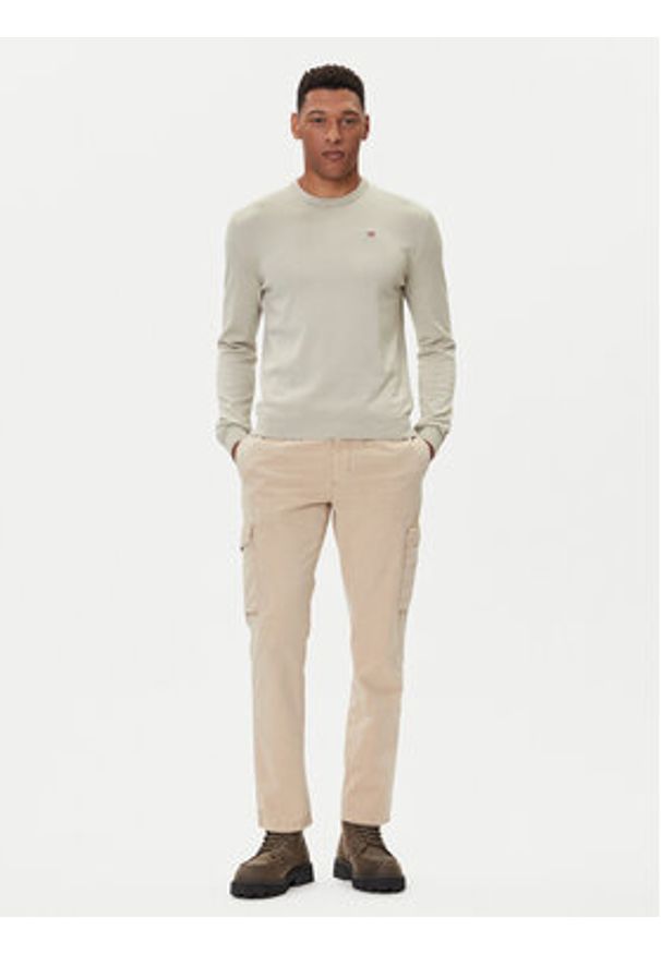 Napapijri Sweter Droz NP0A4I2G Szary Regular Fit. Kolor: szary. Materiał: bawełna