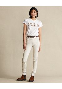 Ralph Lauren - RALPH LAUREN - Biały t-shirt z logo. Okazja: na co dzień. Typ kołnierza: polo. Kolor: biały. Styl: casual #6