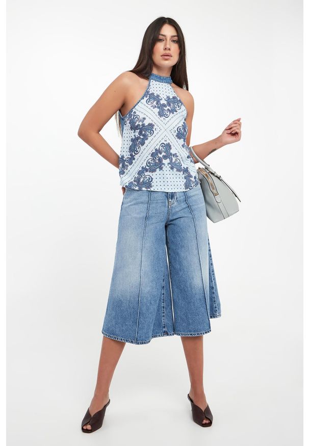 Pinko - Bermudy damskie jeasnowe Burkina PINKO