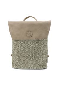 Plecak damski Rieker, z materiału syntetycznego o miękkiej strukturze z klapą i regulowanymi szelkami lekka forma do codziennego użytkowania, szary,. Kolor: szary. Materiał: syntetyk, materiał. Styl: casual #8