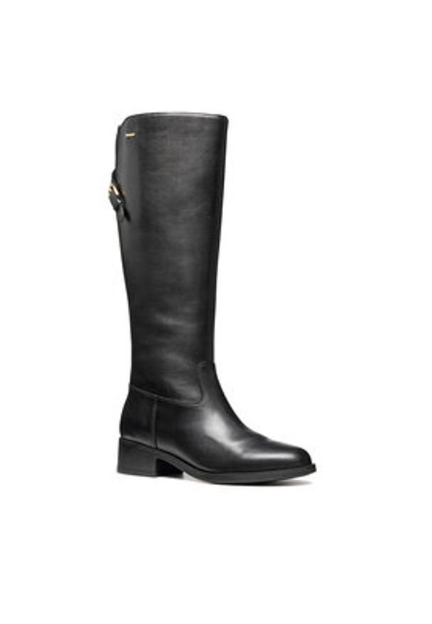 Geox Oficerki D Camexia Np Abx D566WB 00043 C9999 Czarny. Kolor: czarny. Materiał: skóra