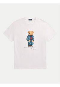Polo Ralph Lauren T-Shirt 710854497038 Biały Regular Fit. Typ kołnierza: polo. Kolor: biały. Materiał: bawełna #3