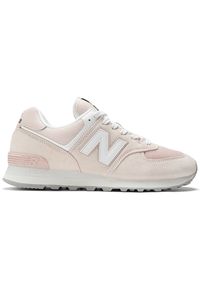 Buty damskie New Balance U574FPP – różowe. Okazja: na co dzień. Kolor: różowy. Materiał: skóra, syntetyk, zamsz, materiał, guma. Szerokość cholewki: normalna. Model: New Balance 574