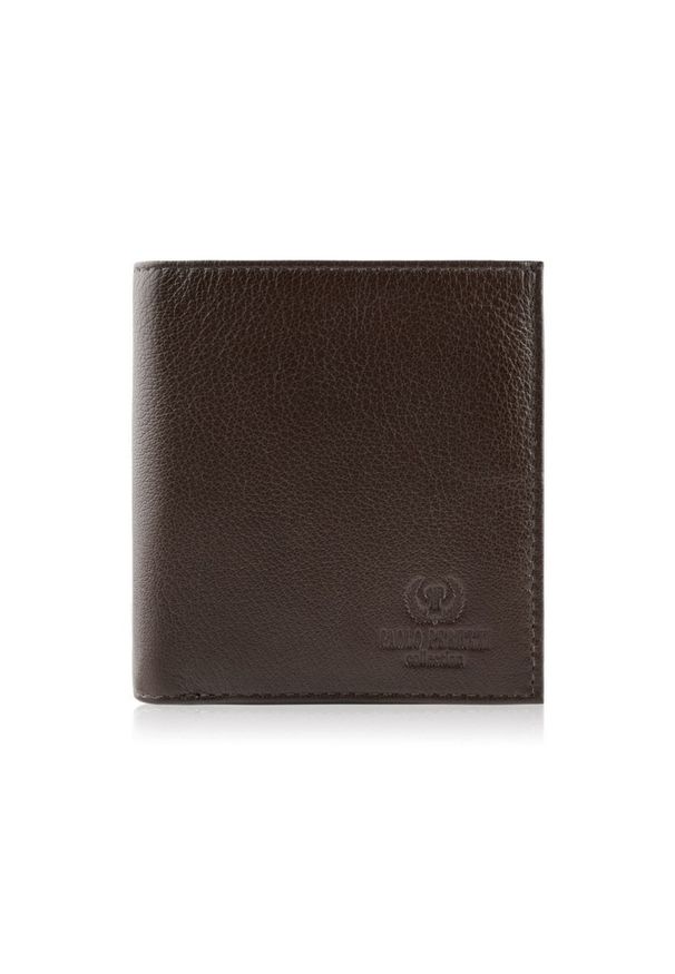 Portfel skórzany PAOLO PERUZZI IN-28-BR brązowy. Kolor: brązowy. Materiał: skóra