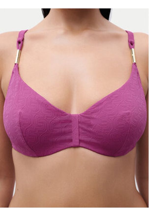Chantelle Góra od bikini Hera C16WM0 Różowy. Kolor: różowy. Materiał: syntetyk