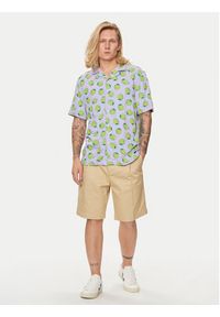 United Colors of Benetton - United Colors Of Benetton Koszula 5XRBUQ047 Fioletowy Regular Fit. Kolor: fioletowy. Materiał: wiskoza #5