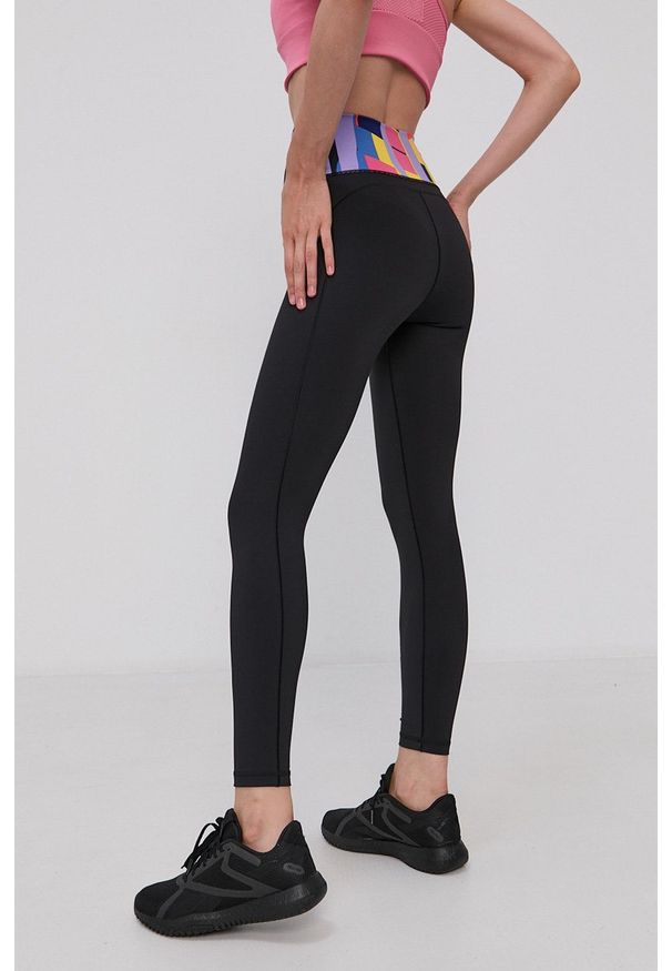 adidas Performance Legginsy HB4781 damskie kolor czarny z nadrukiem. Kolor: czarny. Materiał: poliester, dzianina. Wzór: nadruk