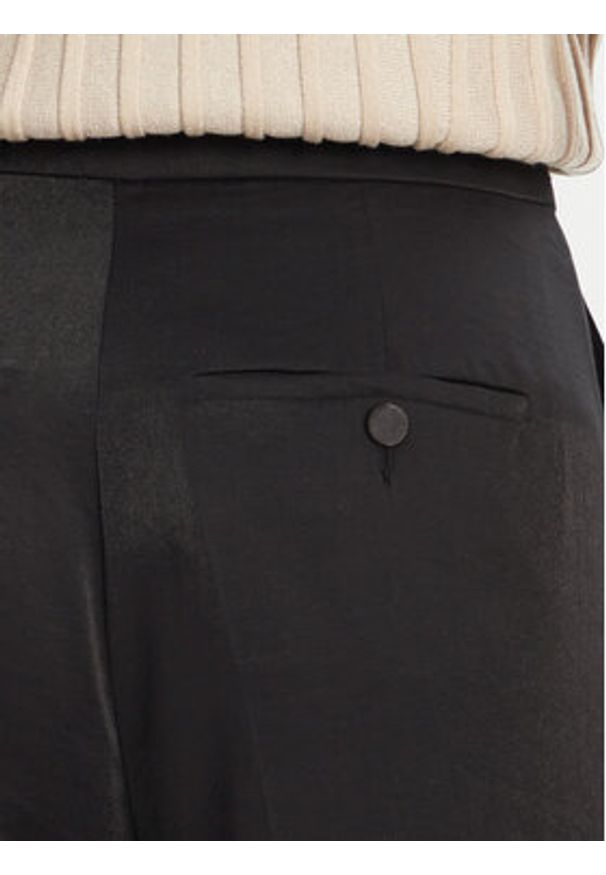 Morgan Spodnie palazzo 251-PVTEO.F Czarny Wide Leg. Kolor: czarny. Materiał: wiskoza