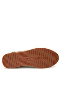 Calvin Klein Jeans Sneakersy Runner Sock Laceup Mg Canvas YM0YM01217 Zielony. Kolor: zielony. Materiał: materiał #6