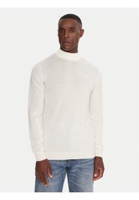 Karl Lagerfeld - KARL LAGERFELD Golf 655002 554399 Écru Slim Fit. Typ kołnierza: golf. Materiał: wełna #1