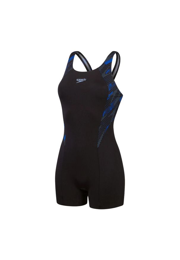 Damski kostium kąpielowy 1-częściowy Speedo H-Boom Splice. Kolor: biały, niebieski, wielokolorowy, czarny