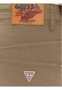 Guess Joggery M4RB17 WFYSA Brązowy Slim Fit. Kolor: brązowy. Materiał: bawełna #2
