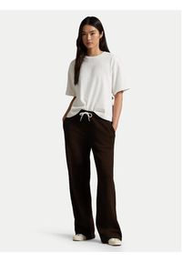 Polo Ralph Lauren Spodnie dresowe 211977959005 Brązowy Wide Leg. Kolor: brązowy. Materiał: bawełna