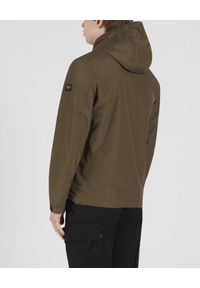 PAUL & SHARK - Zielona kurtka z kapturem. Typ kołnierza: kaptur. Kolor: brązowy. Materiał: jeans, tkanina. Wzór: moro. Styl: klasyczny, militarny #4