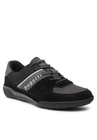 Sneakersy Bugatti 323-46514-1429-1011 Black/Dark Grey. Kolor: czarny. Materiał: materiał